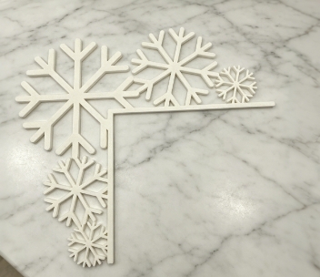 Miniatura 6 do modelo 3D Snowflake Door Corner