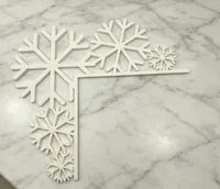 Coin de porte flocon de neige — photo 10