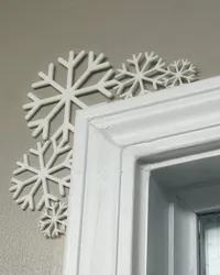 Coin de porte flocon de neige — photo 1