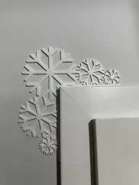 Coin de porte flocon de neige — photo 8