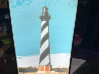 Cape Hatteras light house colors lithophane 