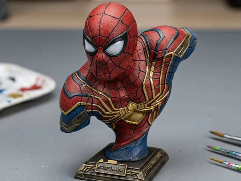 Spider Hero Bust - Realistic Cinematic 3D Statue