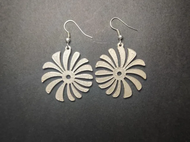 Sunburst Flower Spirograph Earrings