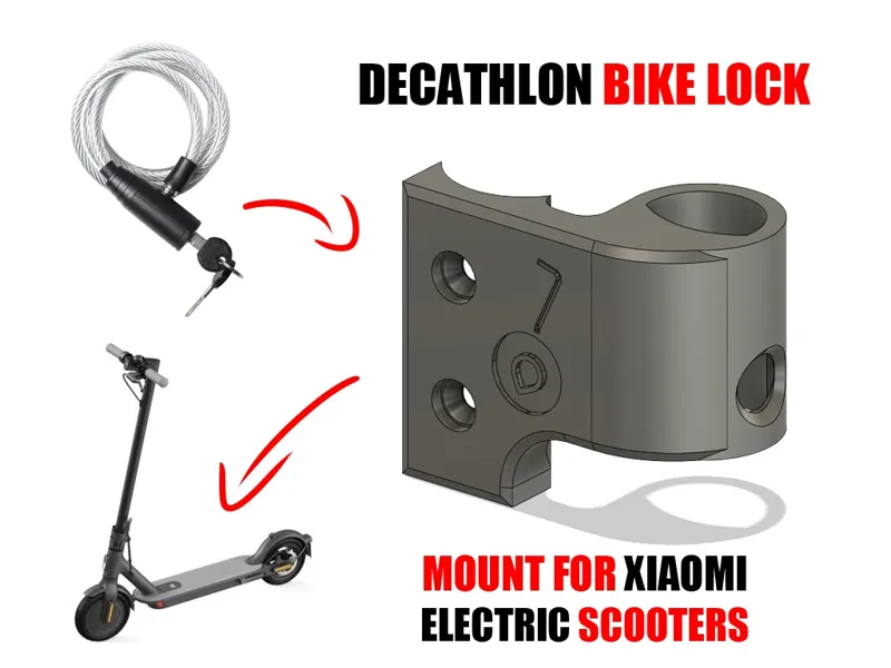 Decathlon Bike Lock Holder for Xiaomi Scooters