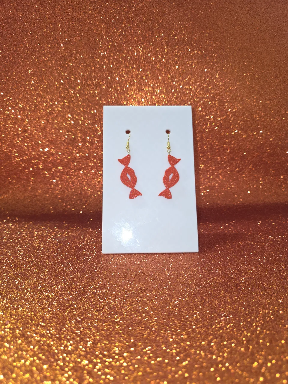 Lip candy earrings view 2