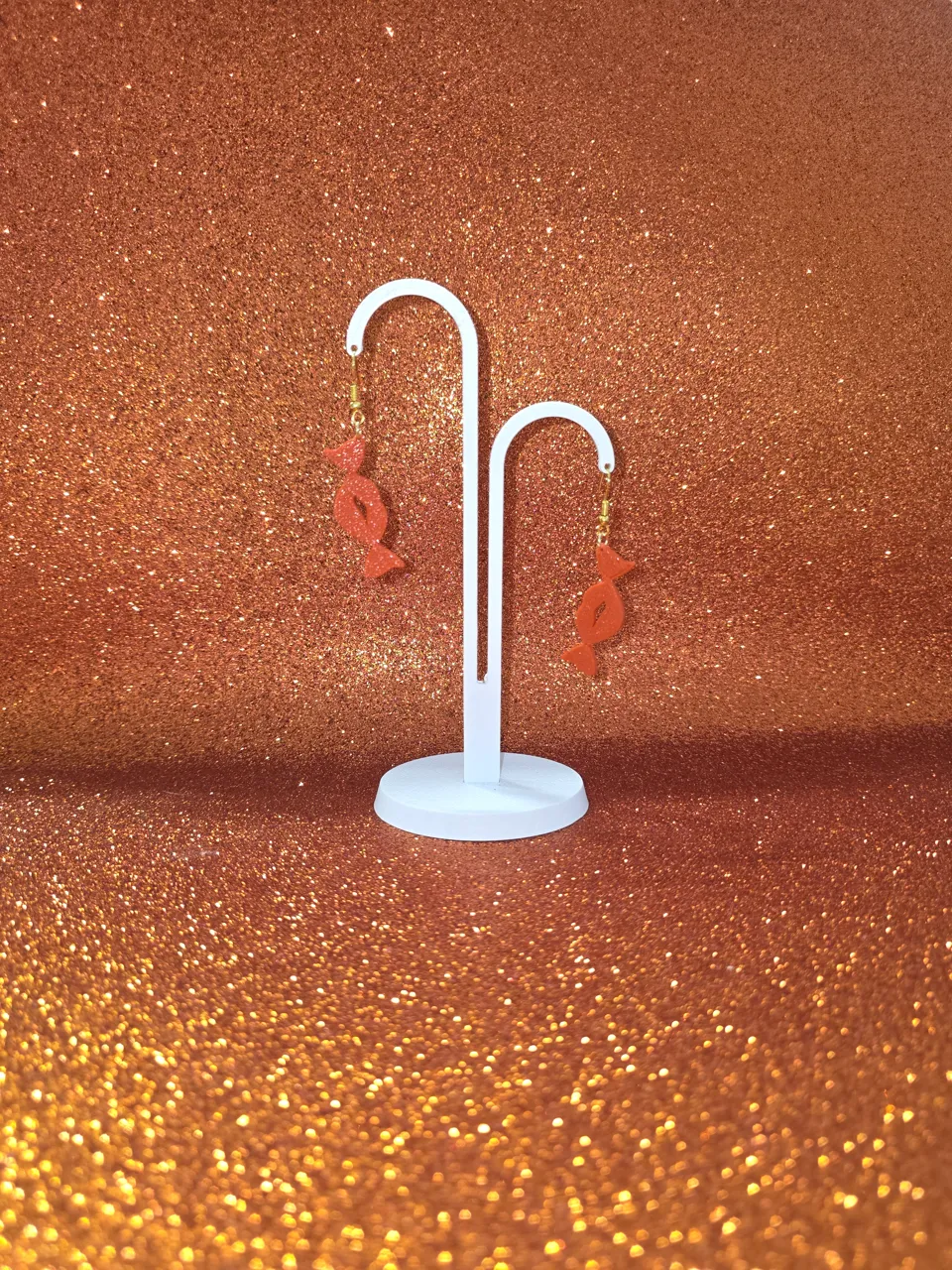 Lip candy earrings view 3
