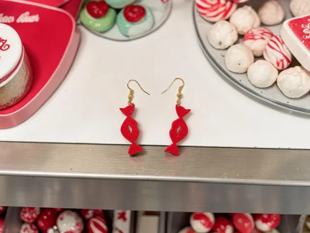 Lip candy earrings