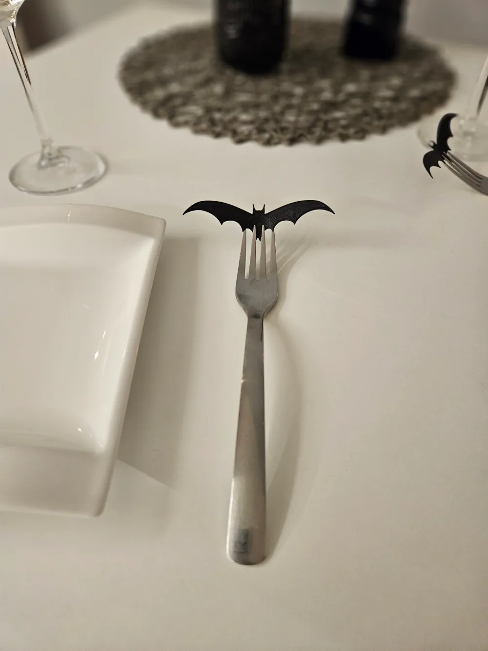 Spooky Halloween Bat Fork Decoration by VictorS MakerWorld