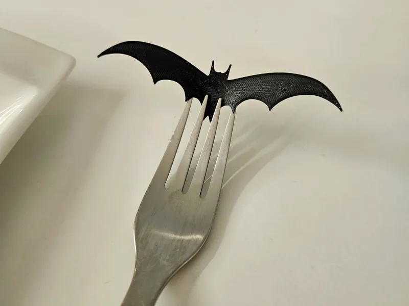 Spooky Halloween Bat Fork Decoration