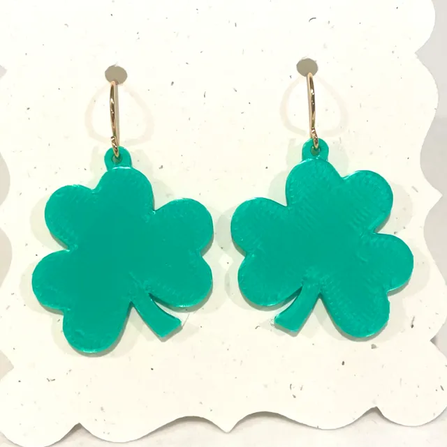 Shamrock Clover Earrings St Patrick's Day