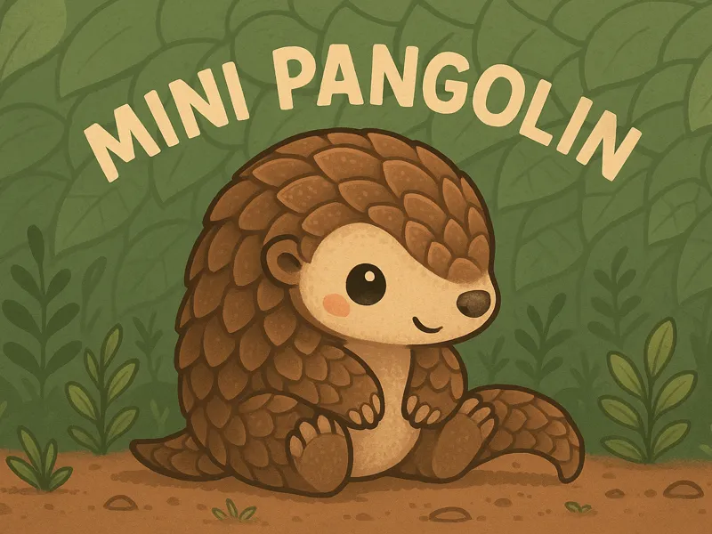 Mini Pangolin – Cute 3D Printable Figurine