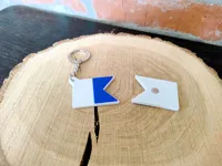 Alpha Flag Magnets