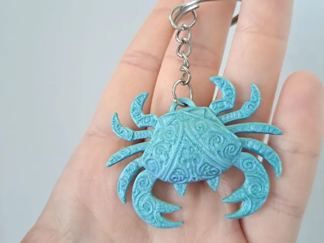 Tribal Crab –Pendant / Earrings / Keychain 2 Sizes