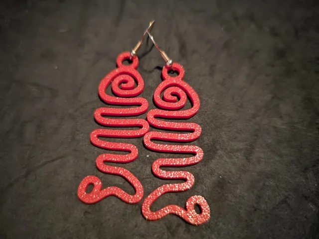 Elegant Earrings - Quick Gift & Print - Model #06