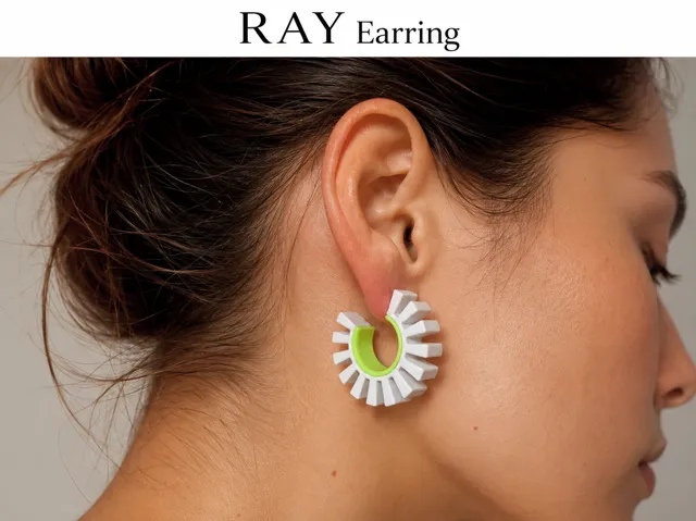 RAY Earring – Modern Geometric Statement Earrings