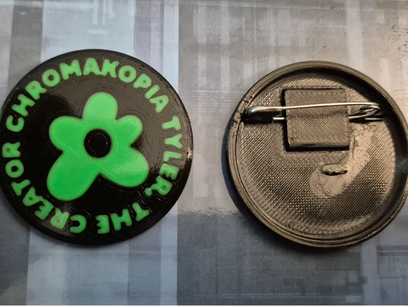 Badge from Tyler The Creator Chromakopia Flower
