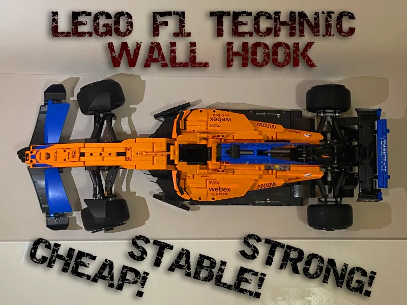 LEGÖ Technic F1 Mclaren Wall Mount | Display