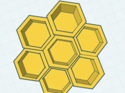 Honeycomb desk organizer