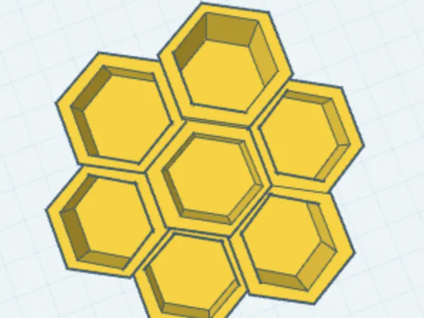 Honeycomb desk organizer
