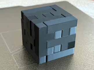3D-Puzzle-Würfel aus T-Teilen