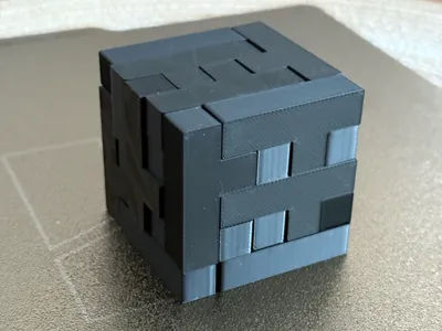 3D Puzzle Cube from T-Pieces