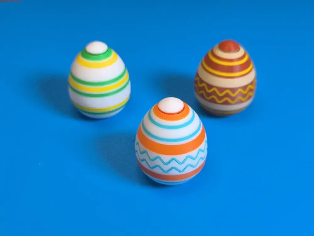 Easter Egg Spinner Fidget Toy - Free 3D Print Model - MakerWorld