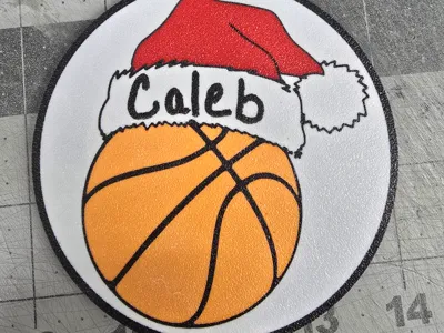 Basketball Christmas Ornament