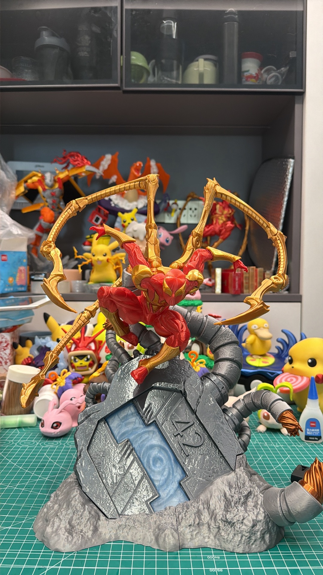 全分件+no AMS 钢铁蜘蛛侠(摆件不可活动),蓄力战斗姿态,iron spider man - 1