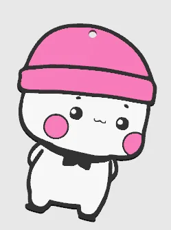 the Bubu and Dudu- Bubu keychain