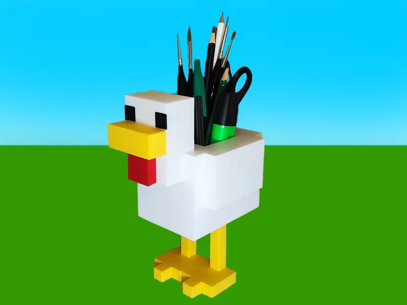 Porta penne Pollo Minecraft - AMS non necessario