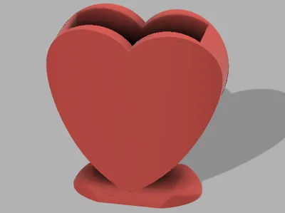 Heart Shaped Pen/Brush Holder