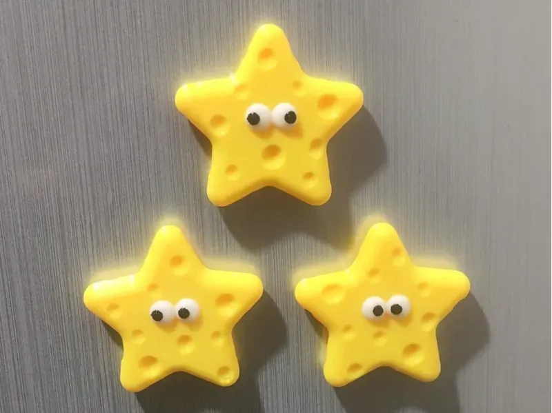 奶酪五角星冰箱贴