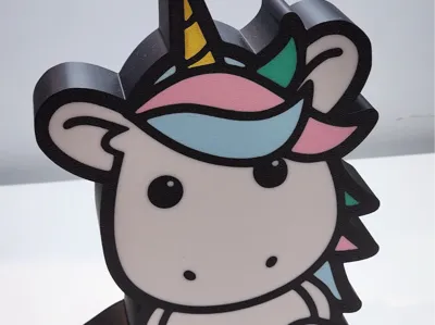 Lightbox - Cute unicorn
