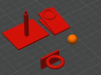 Small toy basketball hoop