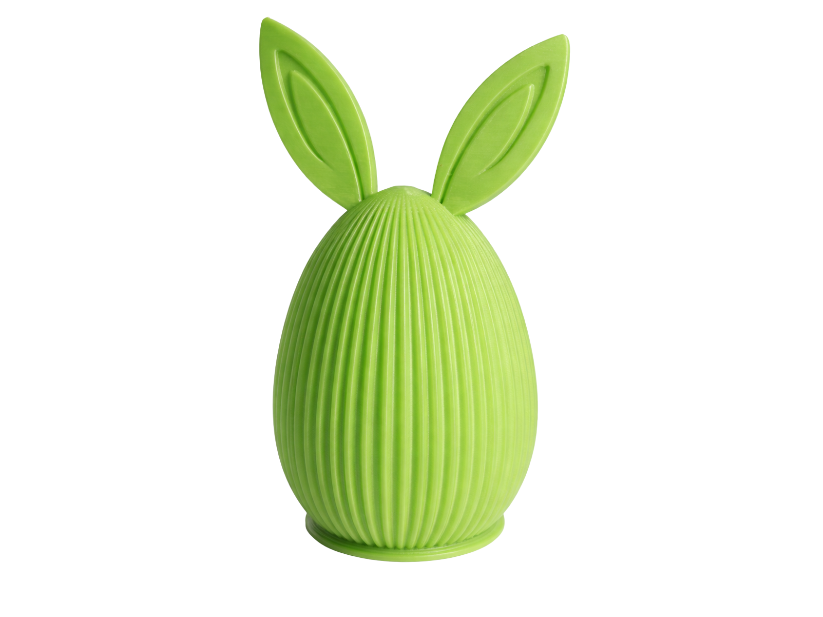 Easter Bunny Egg – Ribbed Decorative Rabbit 