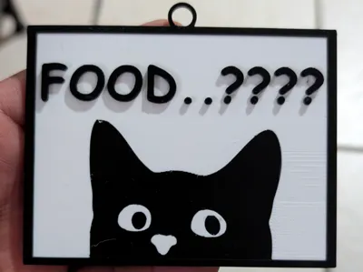 food??? cat ornament