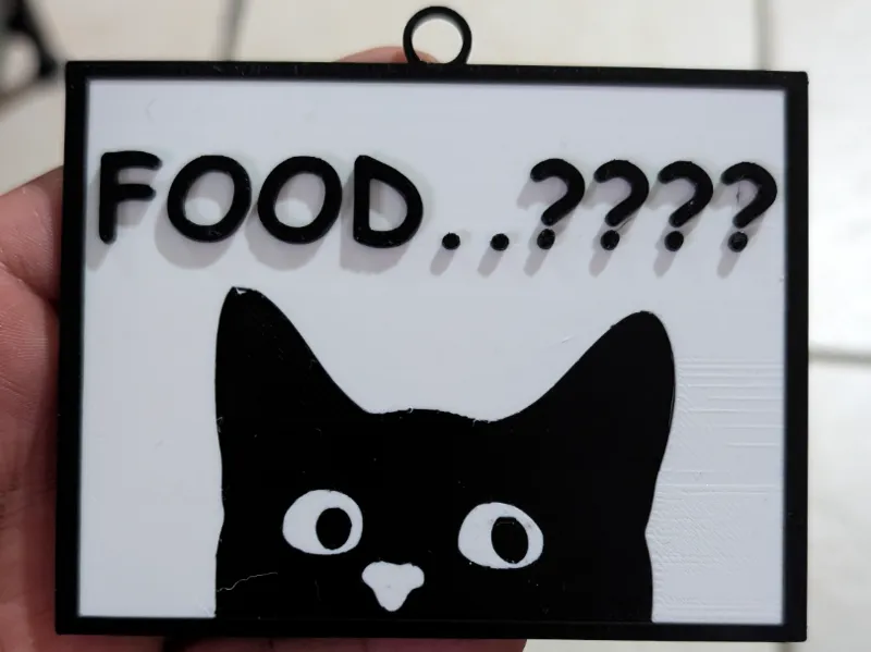 food??? cat ornament