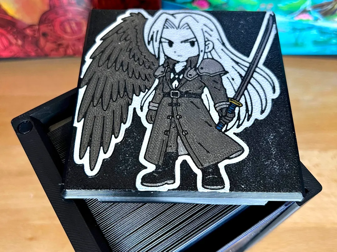 Mtg Edh Commander Showcase Deck Box Sephiroth Free 3d Print Model