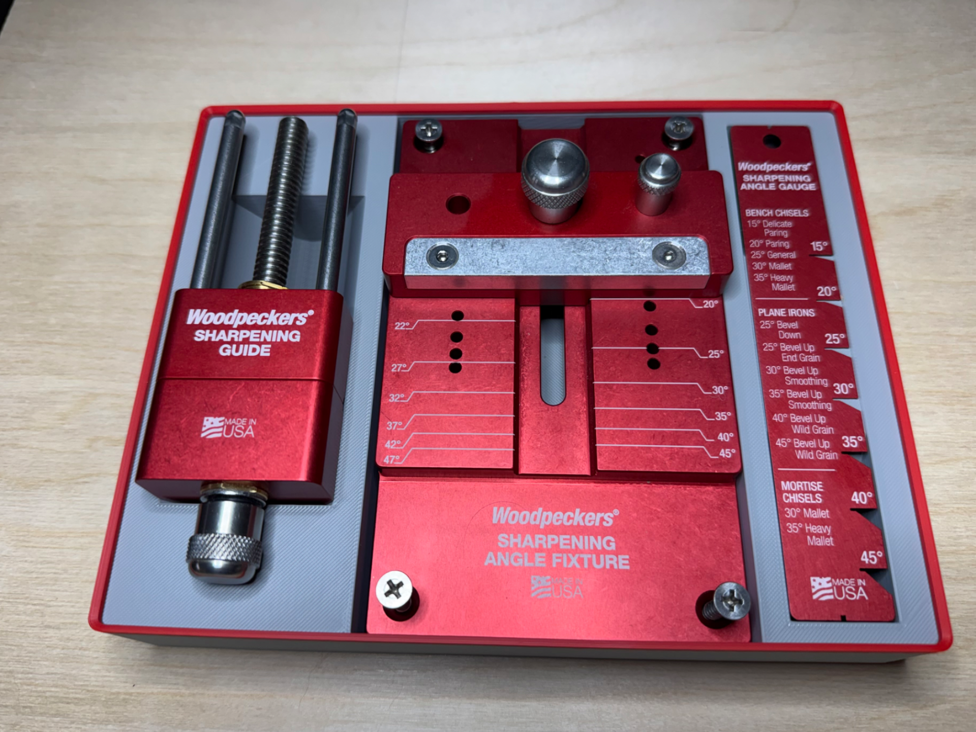 Gridfinity Bin for Woodpeckers Sharpening System