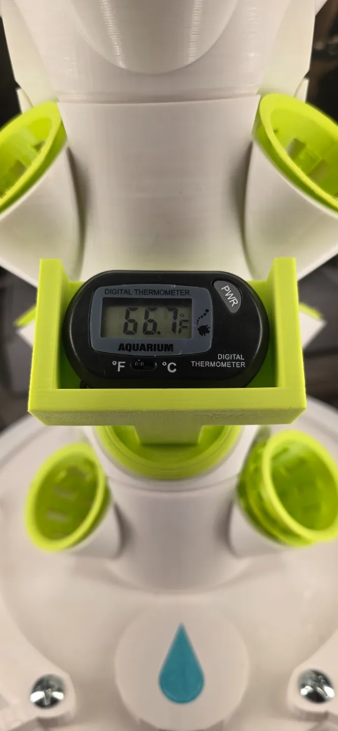 Hydroponic Thermometer Mount