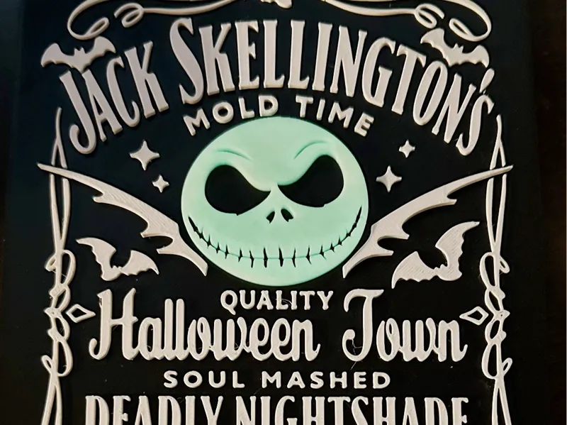 Jack Skellington Deadly Nightshade Halloween Sign