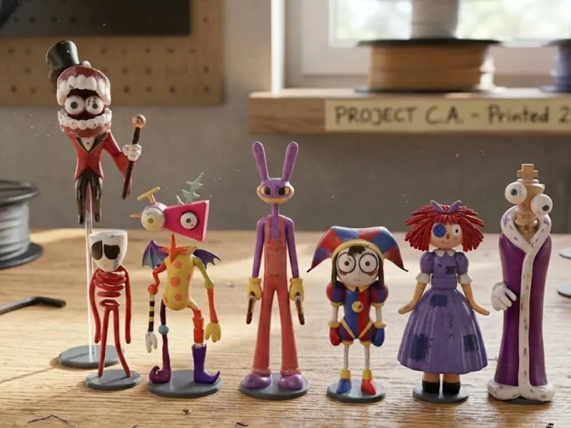 The amazing digital circus full cast character set