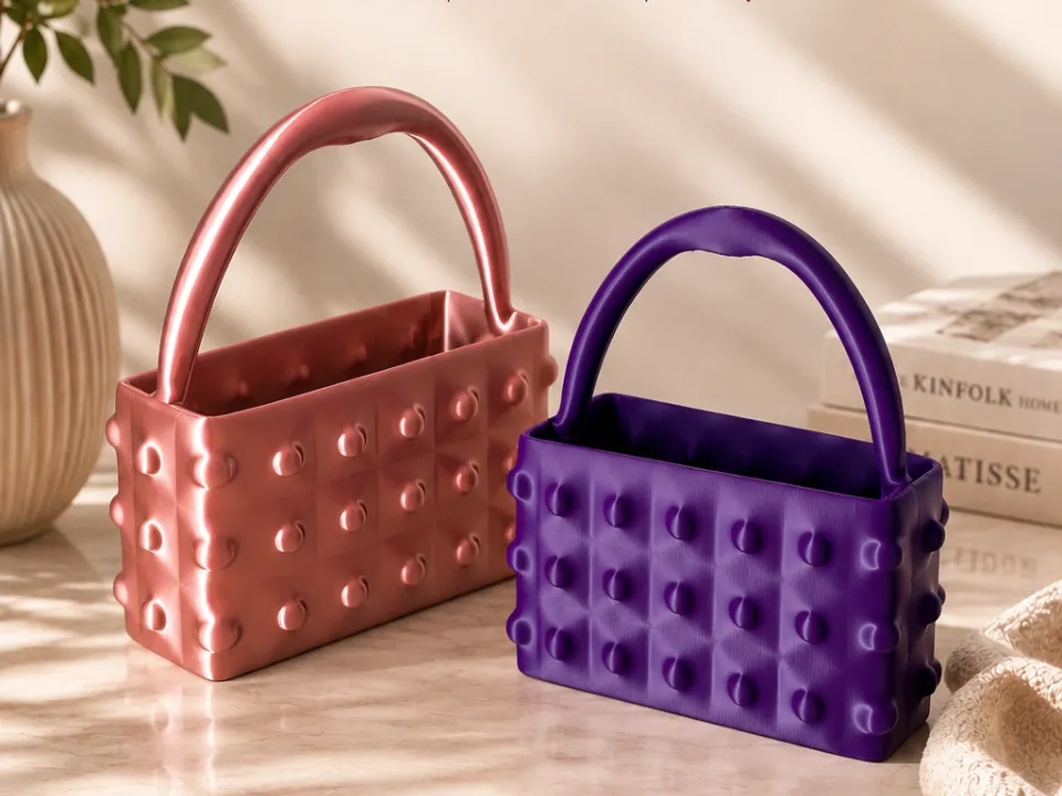 Letrero o emblema decorativo: Bubble Wave Handbag. Referencia del modelo original.