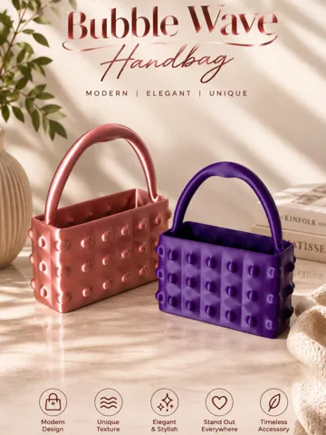 Letrero o emblema decorativo: Bubble Wave Handbag — vista de referencia 2