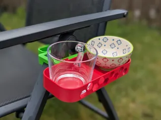 folding chair modulair cup holder / tray