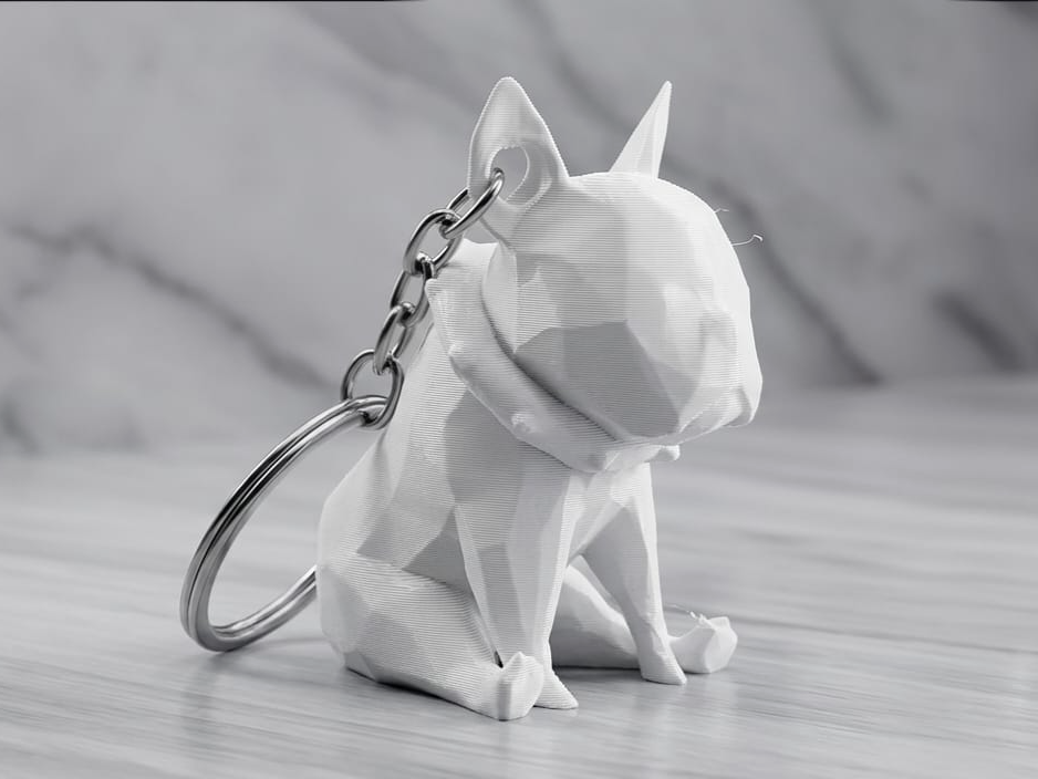 ​ Low-Poly Frenchie KeyHolder