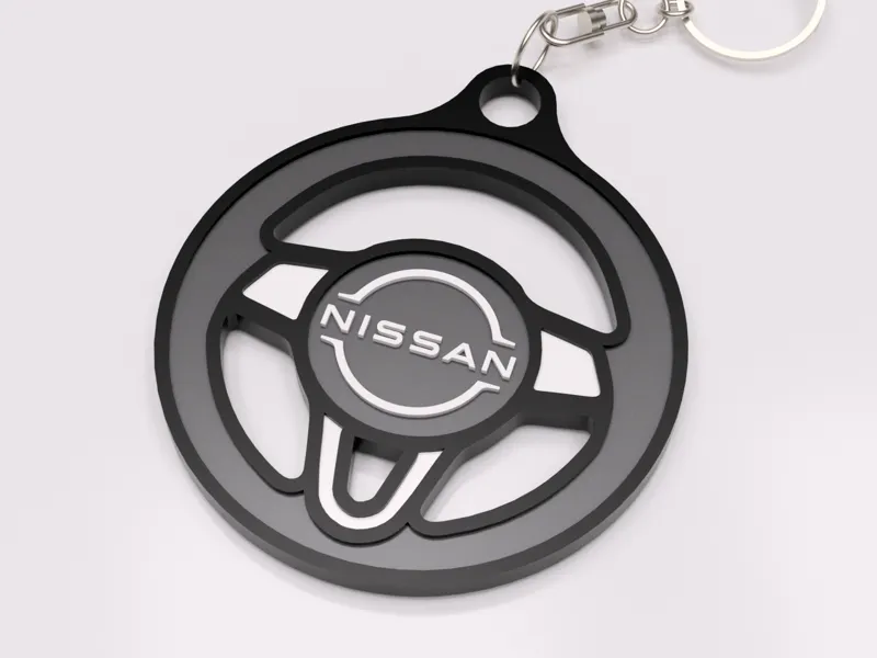 Nissan Steering Wheel Keychain