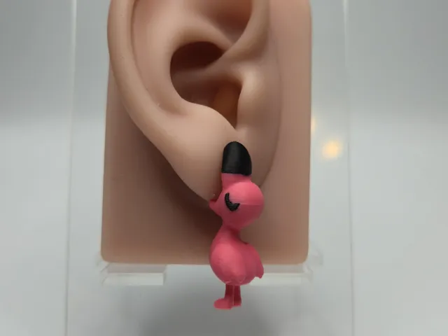 Flamingo Chomper Earrings