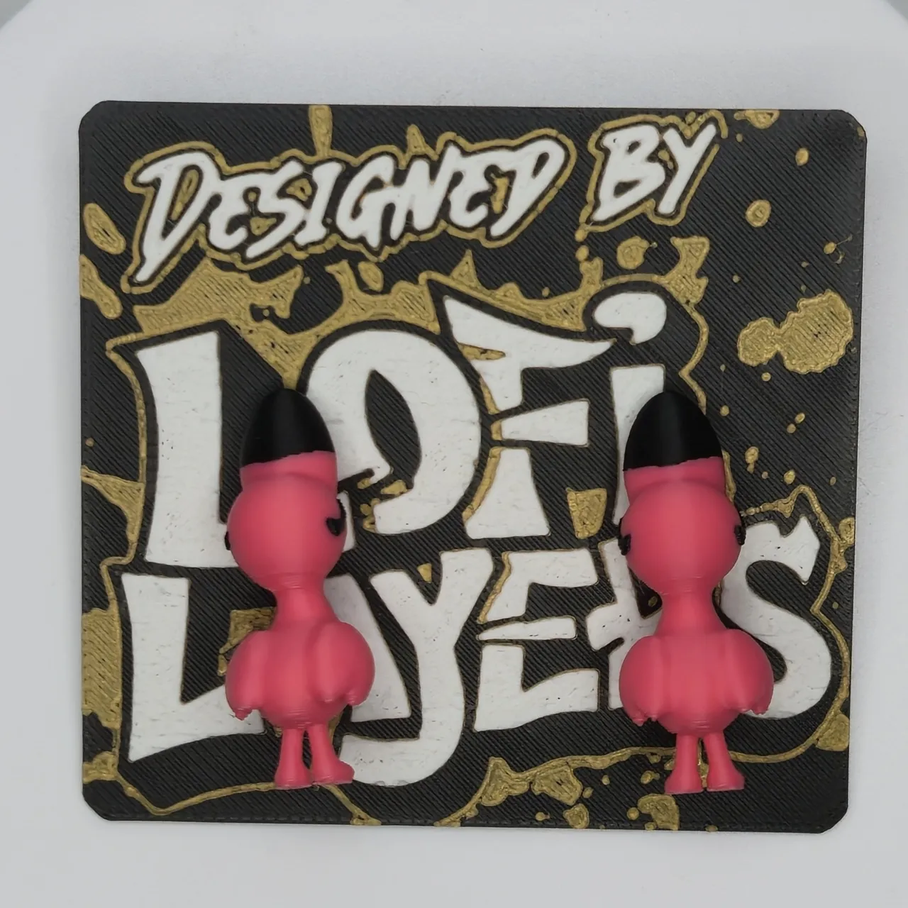 Flamingo Chomper Earrings view 2