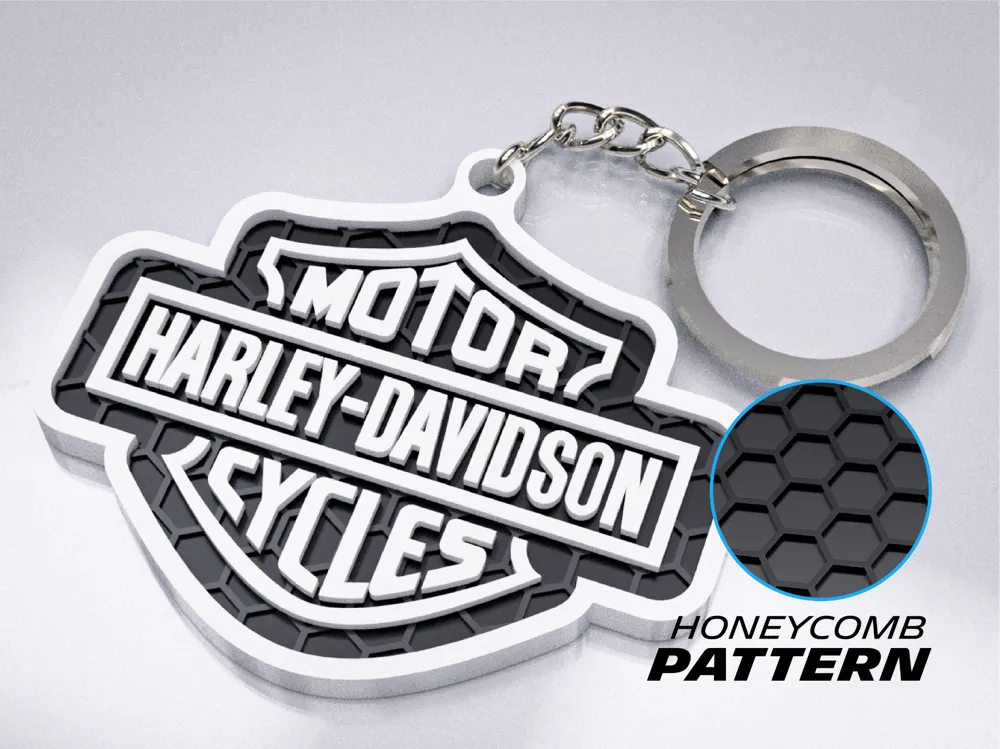 Harley Davidson Keychain - Free 3D Print Model - MakerWorld